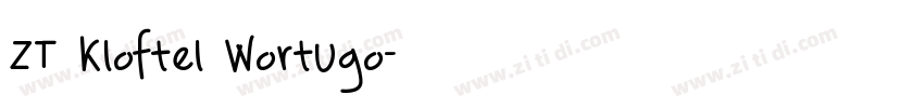 ZT Kloftel Wortugo字体转换